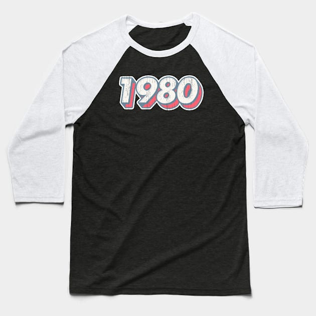1980 Vintage Style Baseball T-Shirt by MasyaDeaart